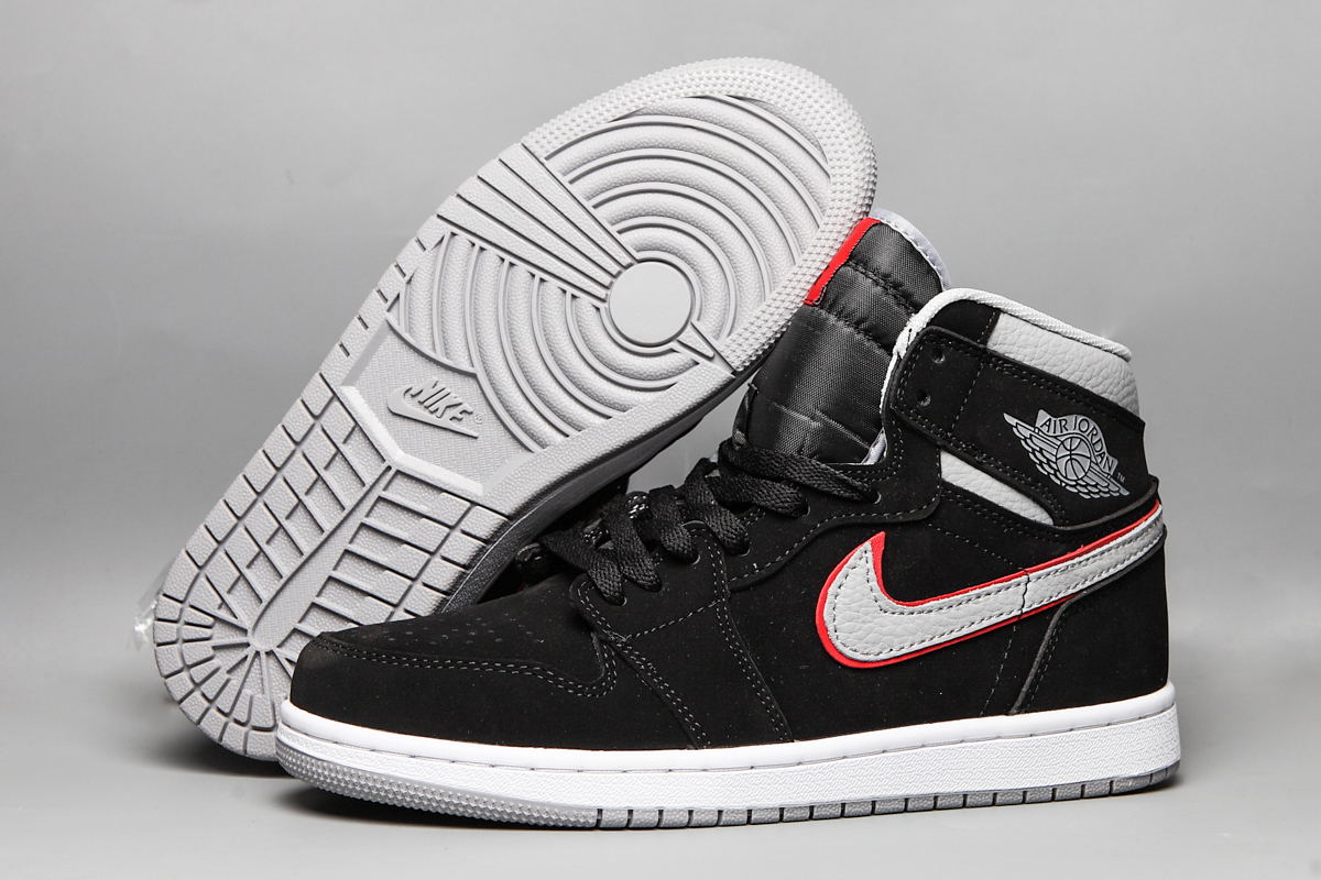 2019 Air Jordan 1 Retro Black White Red Shoes - Click Image to Close